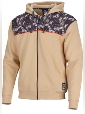 Red Bull KTM Drift Tan Zip Up Hoodie Size M/L